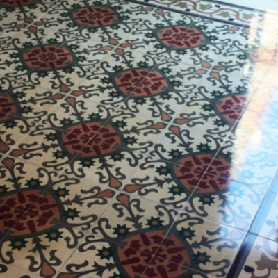 acristalado de suelo de nolla