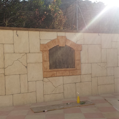 acabados  con morteros hydrofugos gravados 