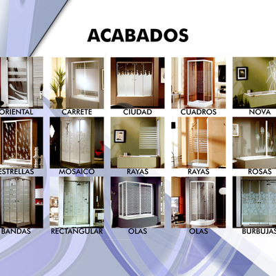 Acabados para mamparas