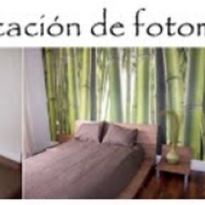 Adentrándonos en la selva. Fotomural de bambú.