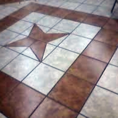 Alfombra con estrella central
