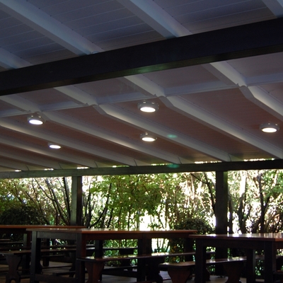 Alumbrado terraza Hotel-Restaurante Atalaia