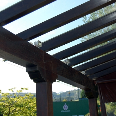 Alumbrado terraza Hotel-Restaurante Atalaia