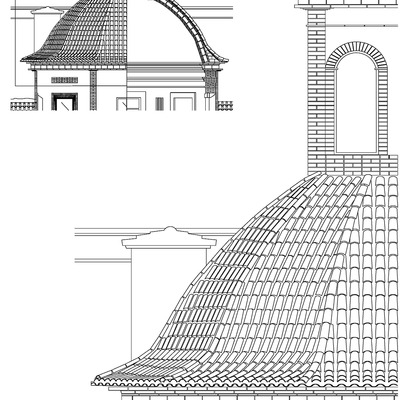 Alzado cúpula del Carmen
