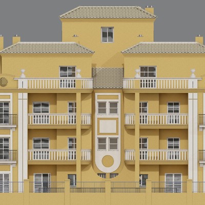 Alzado axonometrico BIM