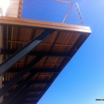 Ampliacion de terraza con tarima de iroko 