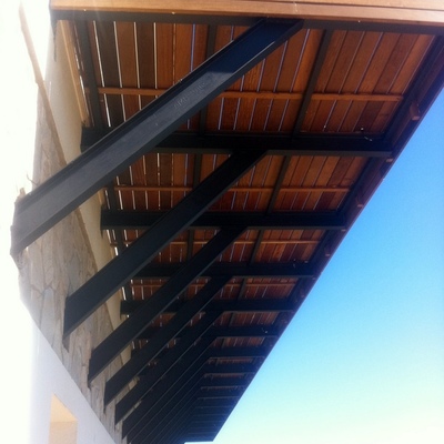 Ampliacion de terraza con tarima de iroko 