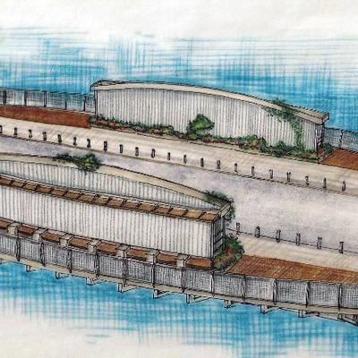 Ampliación lateral de puente para pasarela peatonal