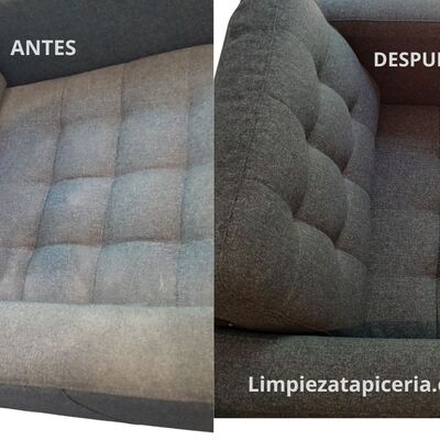 Limpieza de sillón – resultados visibles