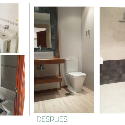 antes y después de baño