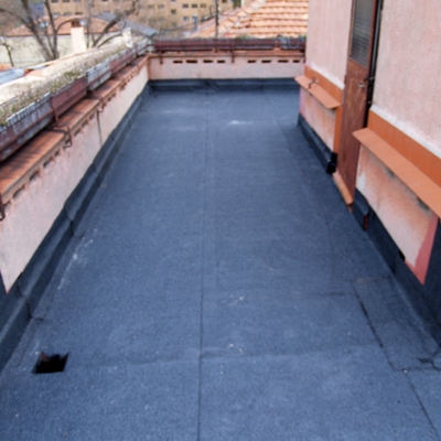 IMPERMEABILIZACION TERRAZA CON DOBLE LAMINA POLIMERICA 