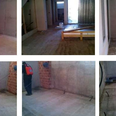 Aplicación en muros perimetrales de vivienda unifamiliar.