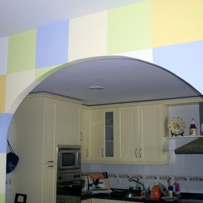 arco entre office y cocina