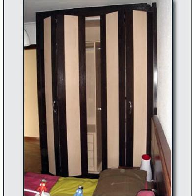 Armario plegable a medida modelo Teleno. Armario con puertas plegables fabricado a medida.