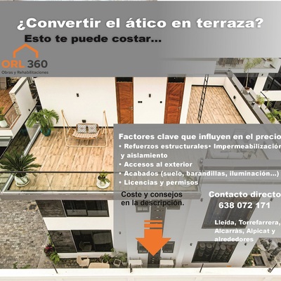 ¿Convertir el ático en terraza? Esto te puede costar…