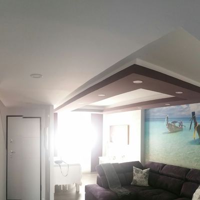 Diseño de  techo decorativo con pladur