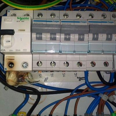 Averia electrica en un bar