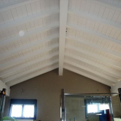 Bajo cubierta lacado en blanco