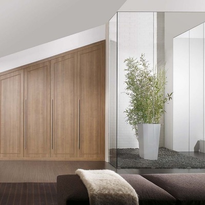 Armario batiente con caida.