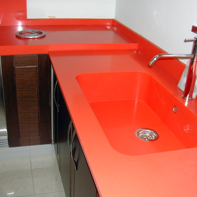 Bancada de silestone Naranja Cool