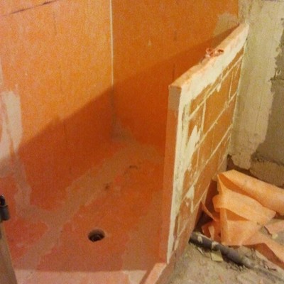 Impermeabilización de ducha de obra