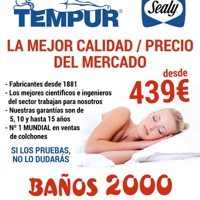 COLCHONES TEMPUR + SEALY