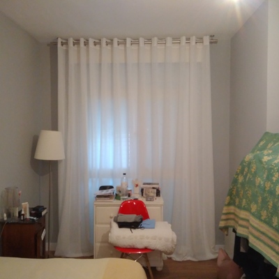 cortina ollaos con barra decorativa