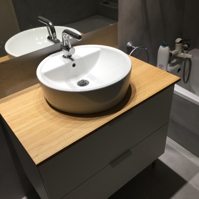 Renovar sin obra Microcemento sobre azulejos