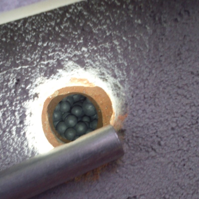 BOLITA H2WALL DE NEOPOR UNA VEZ INSUFLADA