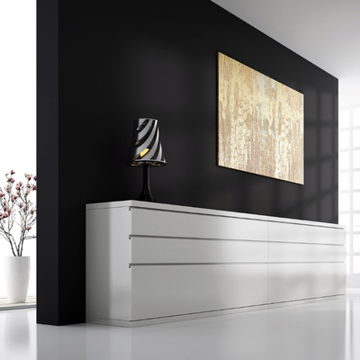 Bufet Area lacat blanc mate