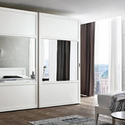 Armario Lacado Blanco con espejo