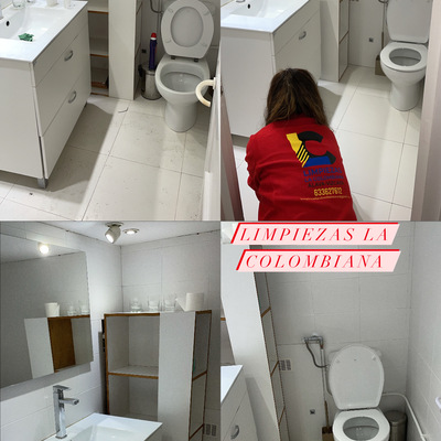 Limpieza de baño, fin de obra