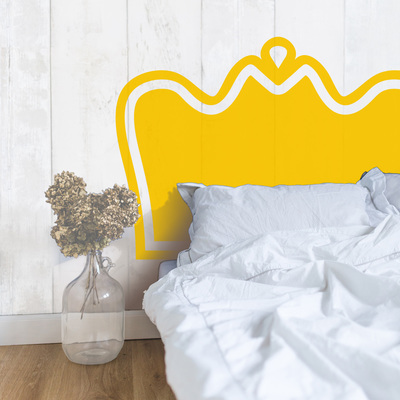 cabecero infantil vintage en sticker