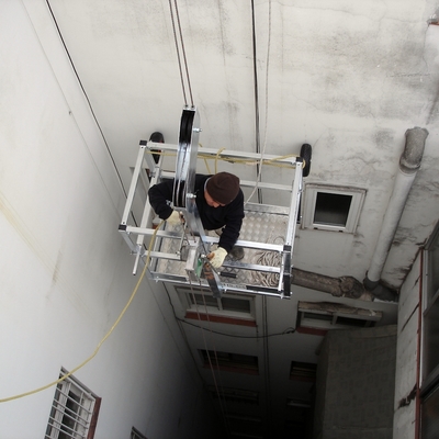 Cabina colgante de elevación manual para patio de luces