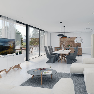 Salón + comedor + cocina