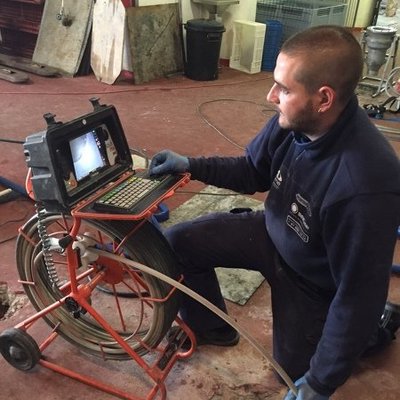 cámara de inspección de tuberías portátil