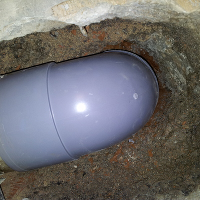 Cambiar codo de la bajante