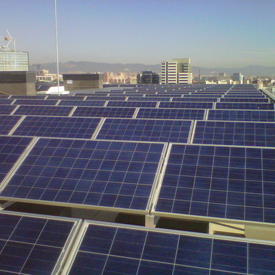Campo fotovoltaico.