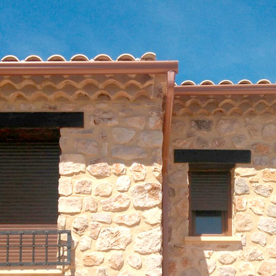 Canalón Cobre Rústico Cuenca 2