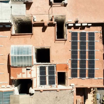 Foto aérea de la instalación de 15kW