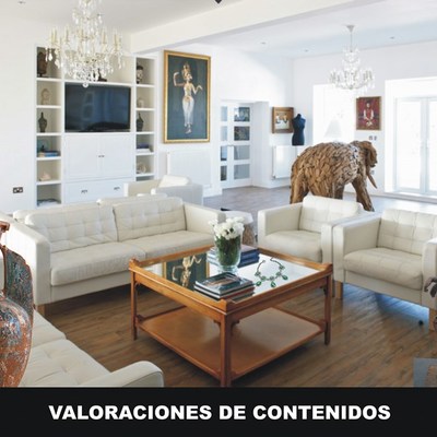 Valoración de contenidos e inventarios de bienes.