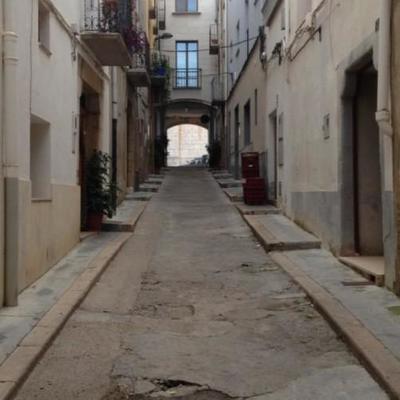 Cambio de colector, red de agua potable, aceras y pavimentación 1/4