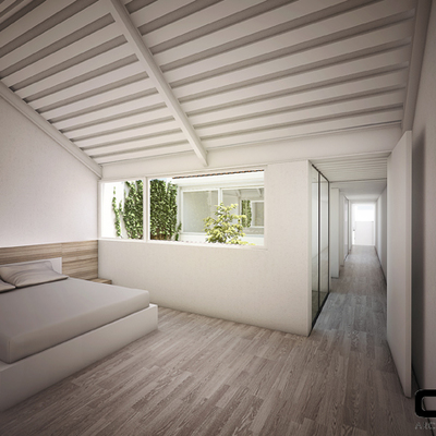 Casa 2QR_Interior dormitorios Planta Primera