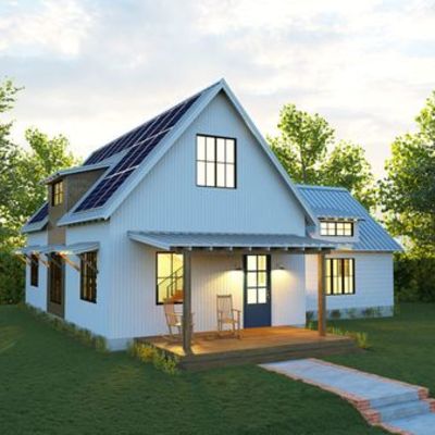 Casas con energía solar.