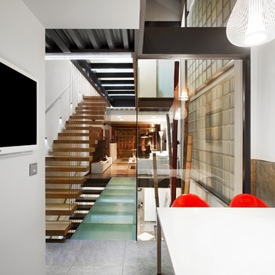 Casa unifamiliar entre medianeras en Sant Andreu (Barcelona)