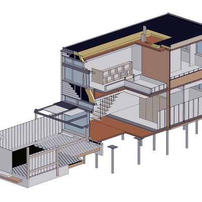 Casas ecológicas en hilera