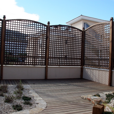 celosías y decoración en ático  