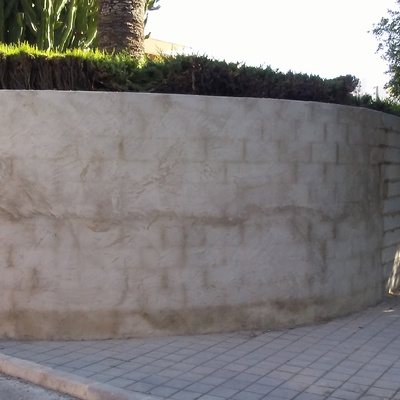 Realizacion de muro redondo