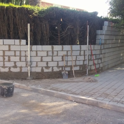 Realizacion de muro redondo