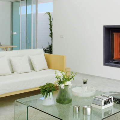 chimena frontal, sencilla.